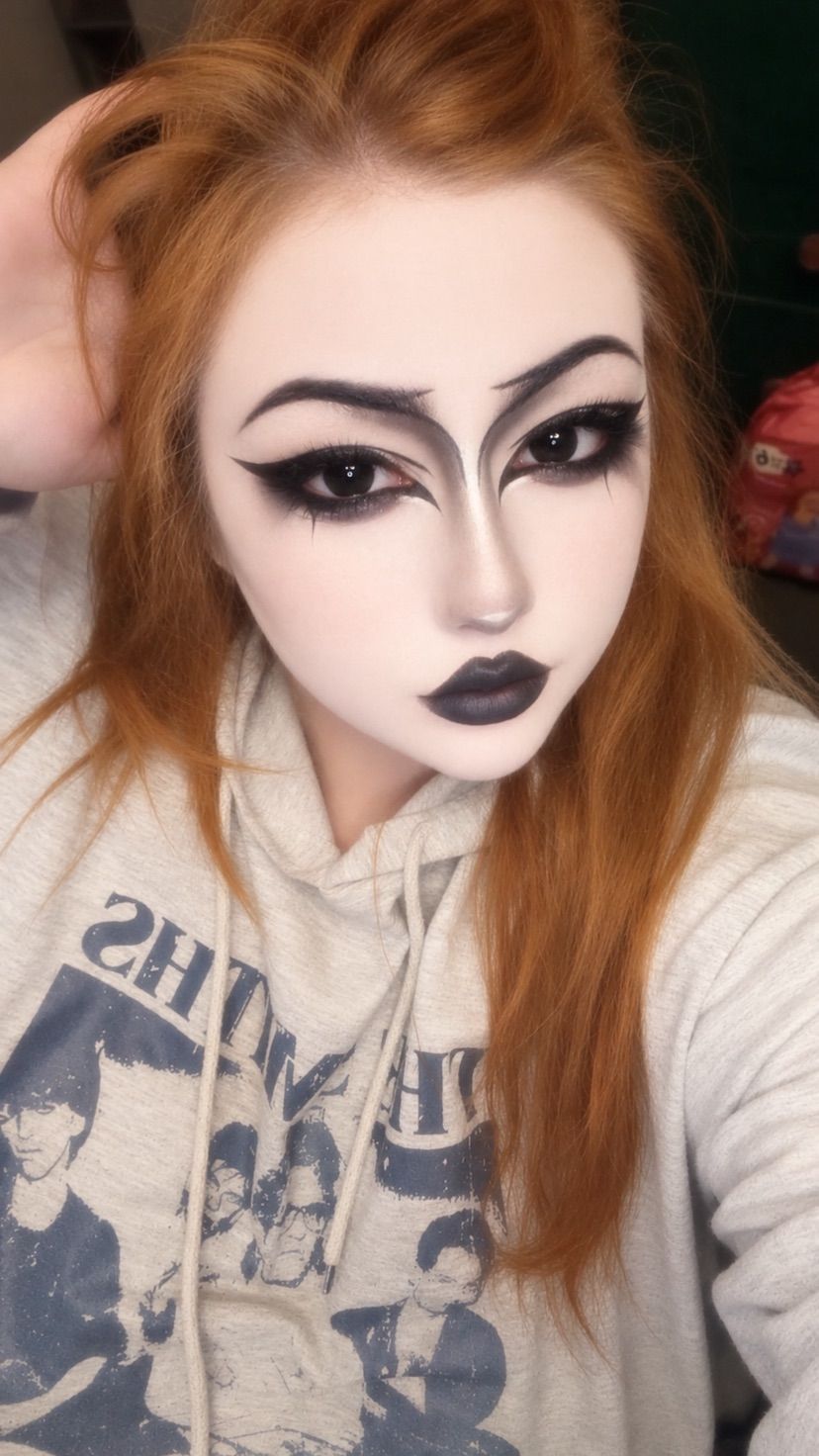 tried out a different makeup style today!