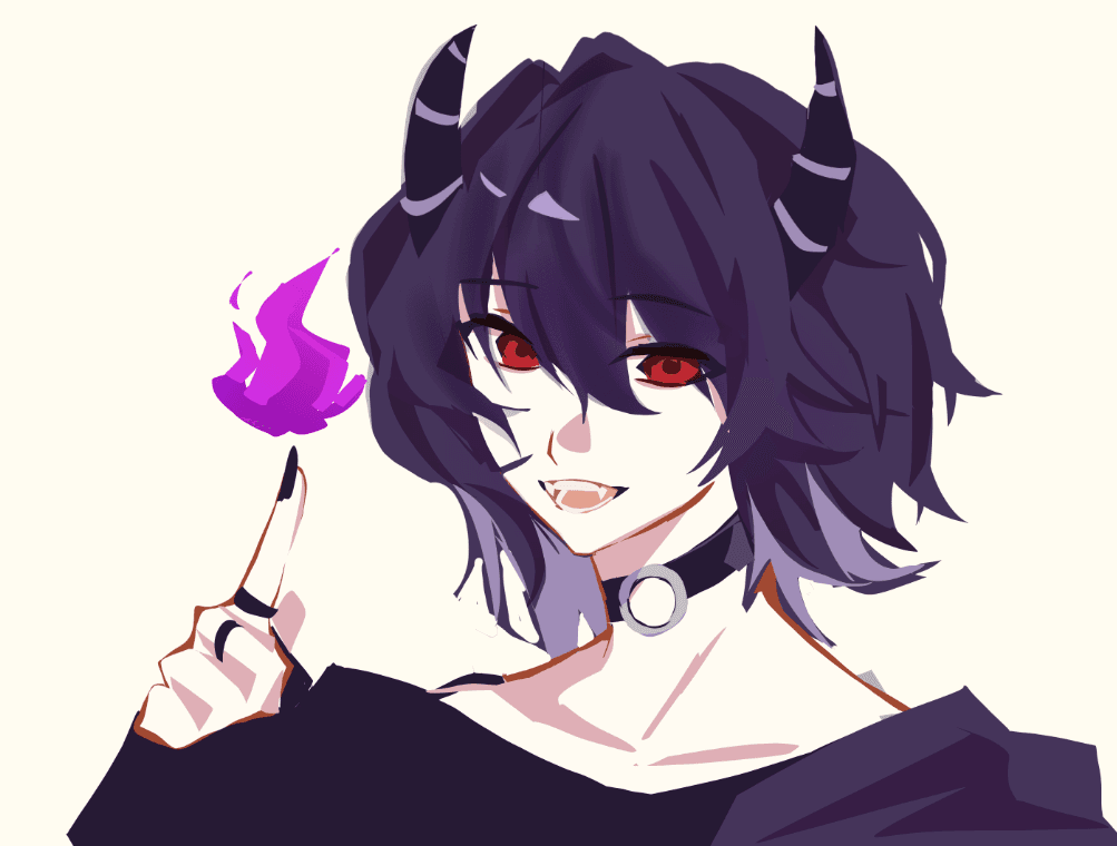 ✎ purple flame!