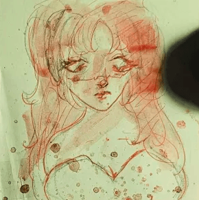 Recent drawing I did of sona alike