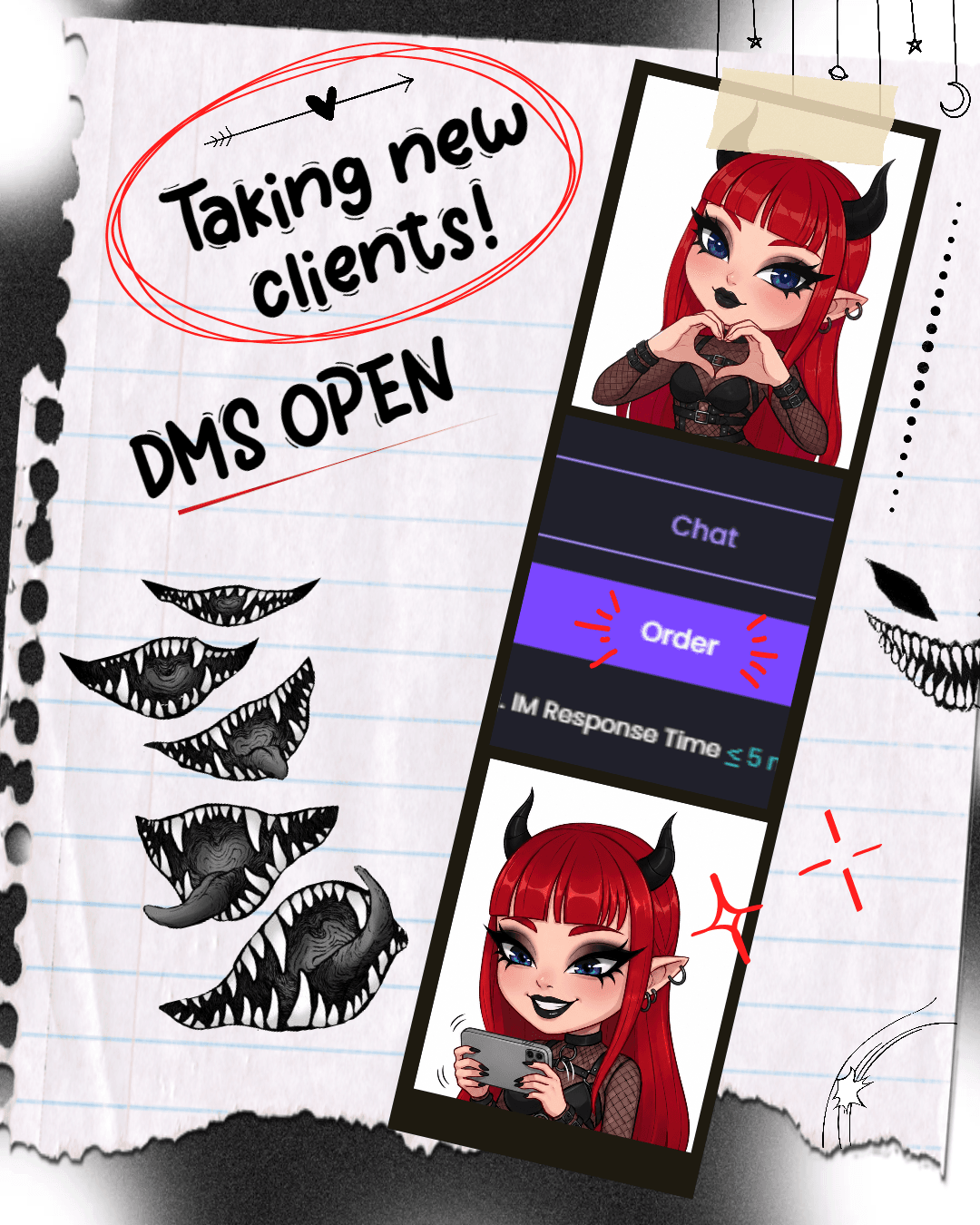 I'm back and taking NEW clients! ^ ^