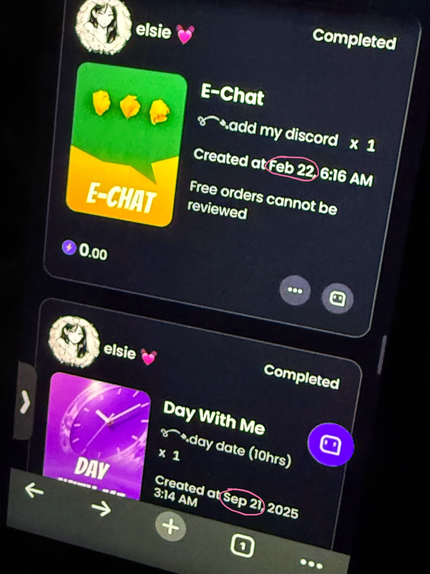 my old client came back...