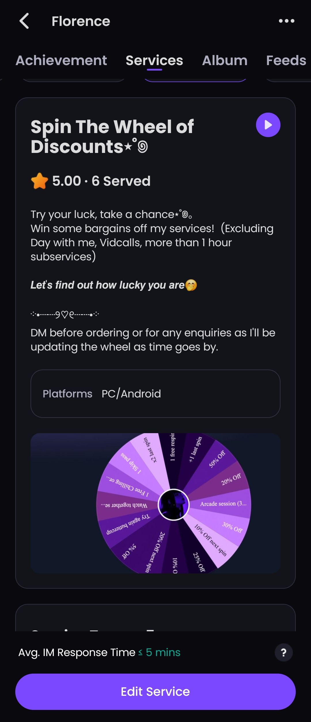 check out my discount wheel ;)