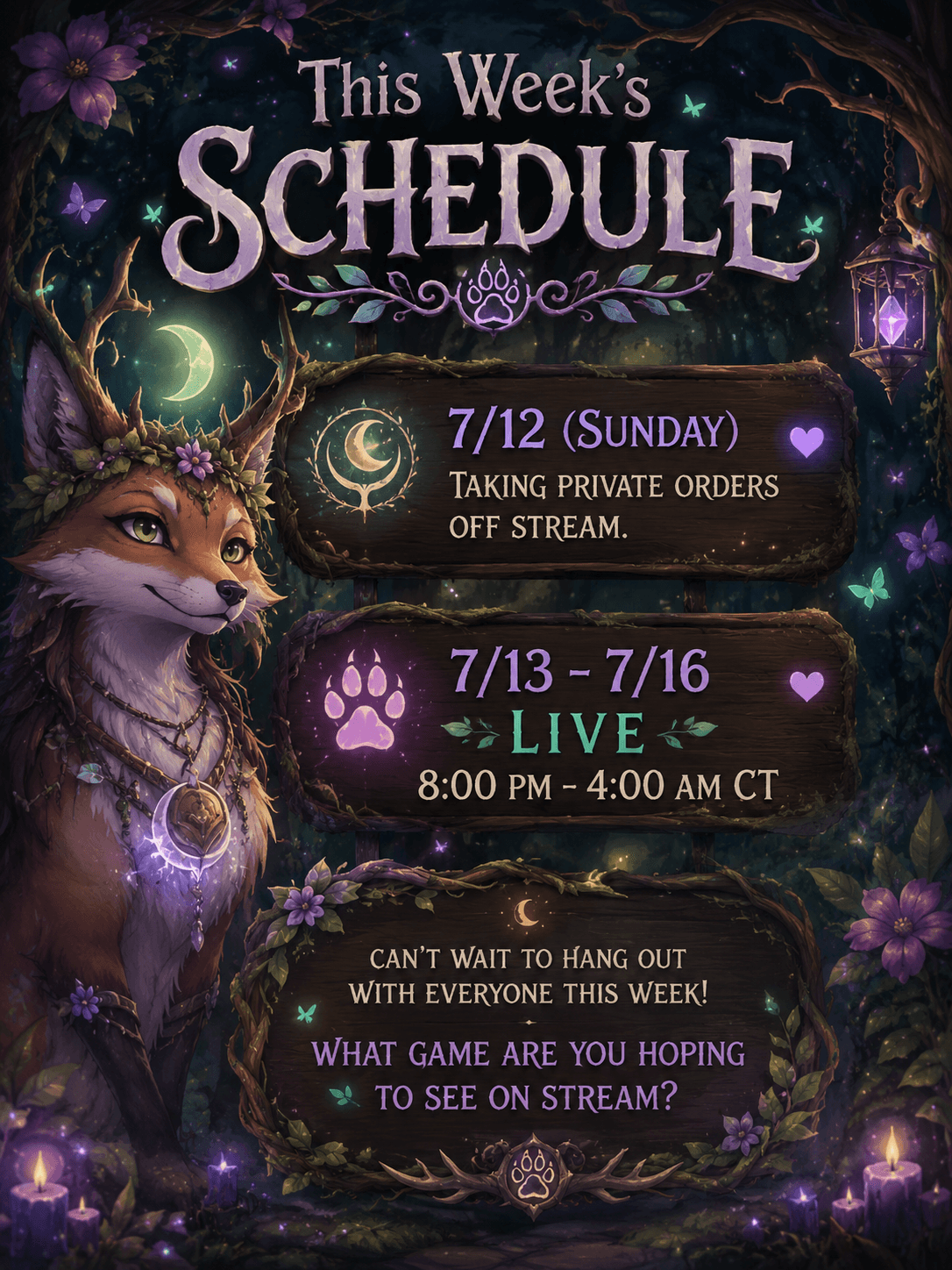 Stream Schedule